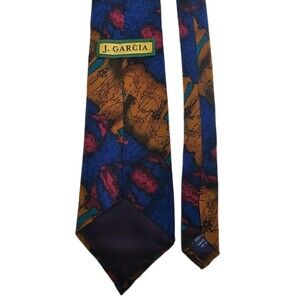 J Garcia 100% Silk, Abstract, Made in USA Men's Tie